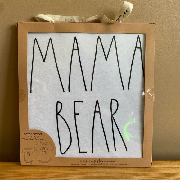 Rae Dunn -MOM EST 2021-Mama Bear/Baby Bear Giftset - Picture 11 of 14
